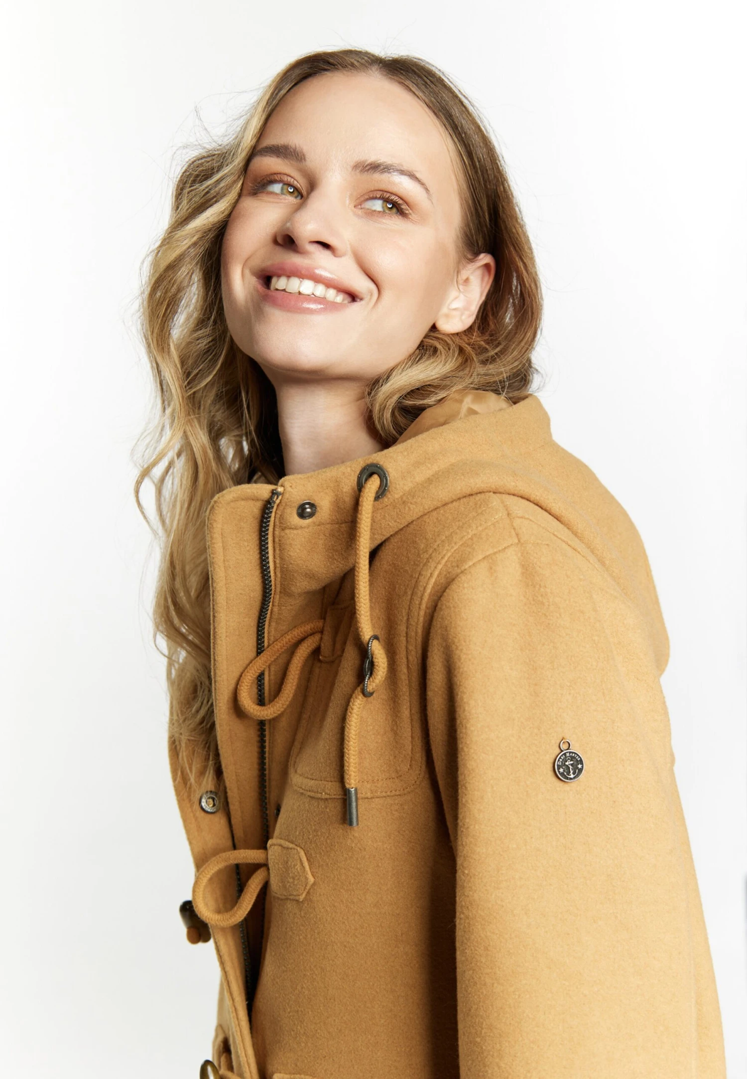 DreiMaster Vintage Duffelcoats Tussenmantel Dames Bruin 7 DreiMaster Vintage Duffelcoats Tussenmantel Dames Bruin - Afbeelding 5