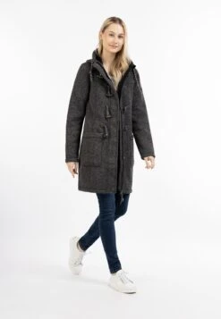 Schmuddelwedda Duffelcoats Tussenmantel Dames Donkergrijs -Winterkledingwinkel Voor Dames 025cabfe37c2e7308e11f2ae3457355a
