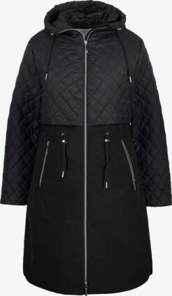 Ulla Popken Regenmantels Functionele Mantel Dames Zwart