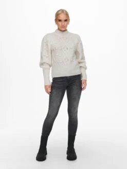 ONLY Coltruien Trui Poppy Dames Crème 14 ONLY Coltruien Trui Poppy Dames Crème -Winterkledingwinkel Voor Dames 04464990f5c7f1b6f2568e67b649ea79