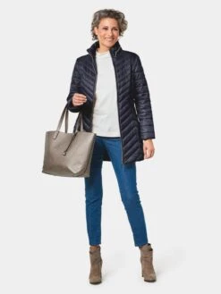 GOLDNER Tussenjassen Tussenjas Dames Marine -Winterkledingwinkel Voor Dames 0589c43a83c81708c361a2d13a609f62
