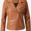 Leren Jassen Tussenjas Janice Dames Cognac -Winterkledingwinkel Voor Dames 061068399ae235572bb49586a85f13ad