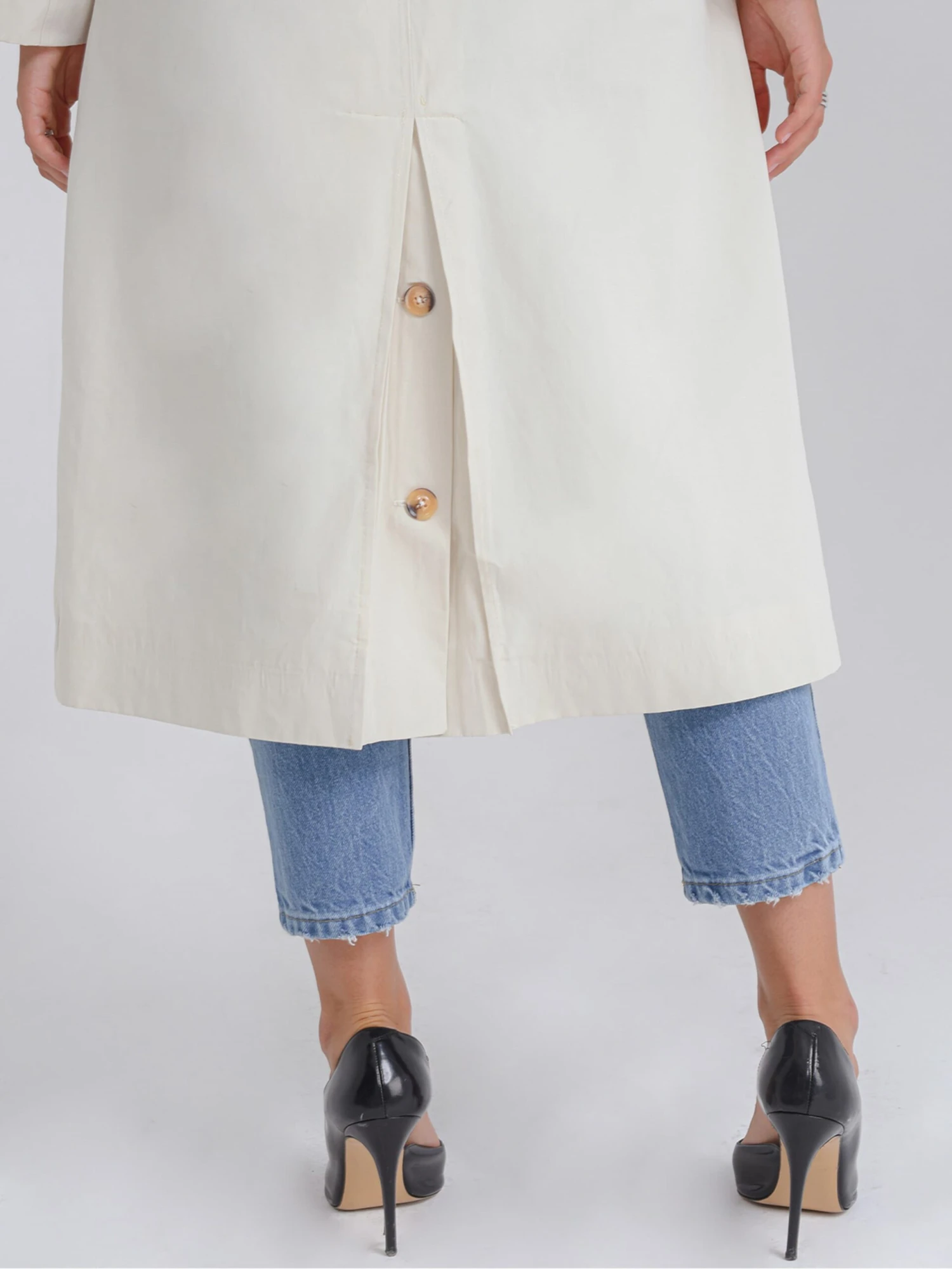 Trenchcoats Tussenmantel Ute Dames Beige 9 Trenchcoats Tussenmantel Ute Dames Beige - Afbeelding 7