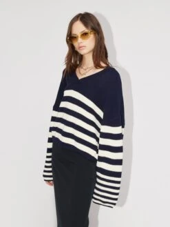 Fijngebreide Truien Trui Violetta Dames Donkerblauw -Winterkledingwinkel Voor Dames 0850c4d83bc04b8882364aad687ea319