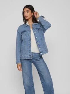 Vila Spijkerjasjes Tussenjas Fri Dames Blauw -Winterkledingwinkel Voor Dames 08e640db2400373b1e383d121cdb8cdc