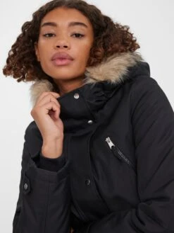 Vero Moda Parkas Winterparka Track Dames Zwart -Winterkledingwinkel Voor Dames 097498dc75dbe318956a5a3d30b717e6