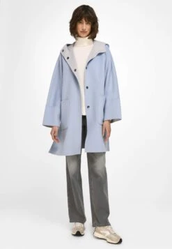 Basler Wollen Mantels Tussenmantel Dames Lichtblauw / Lichtgrijs -Winterkledingwinkel Voor Dames 097ca184dd29fcf2a270f6fde1d704aa