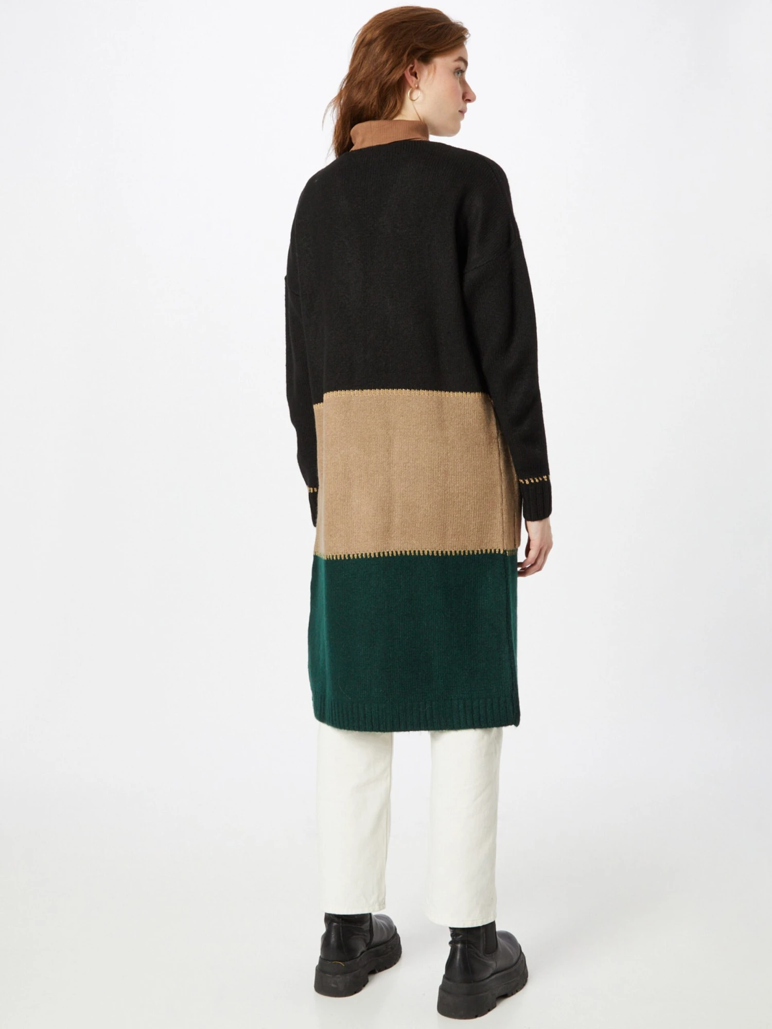 Lange Vesten Gebreide Mantel Adriana Dames Gemengde Kleuren 6 Lange Vesten Gebreide Mantel Adriana Dames Gemengde Kleuren - Afbeelding 4