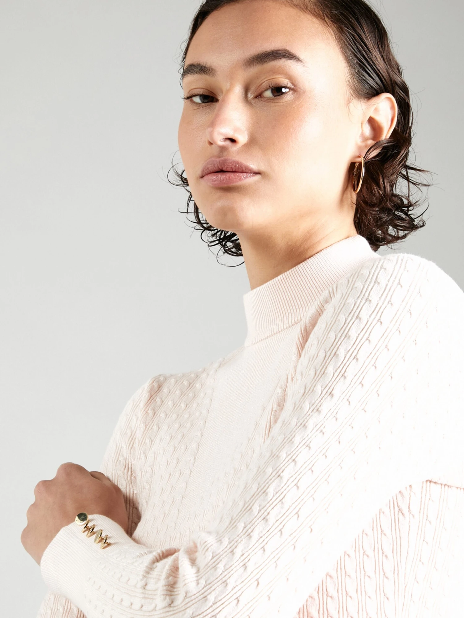 Guess Basic Truien Trui BETTIE Dames Poederroze 4 Guess Basic Truien Trui BETTIE Dames Poederroze - Afbeelding 2