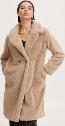 ICHI Wintermantels Wintermantel HAYA Dames Bruin -Winterkledingwinkel Voor Dames 103d09efea7109a3a32cb5a38873e11e