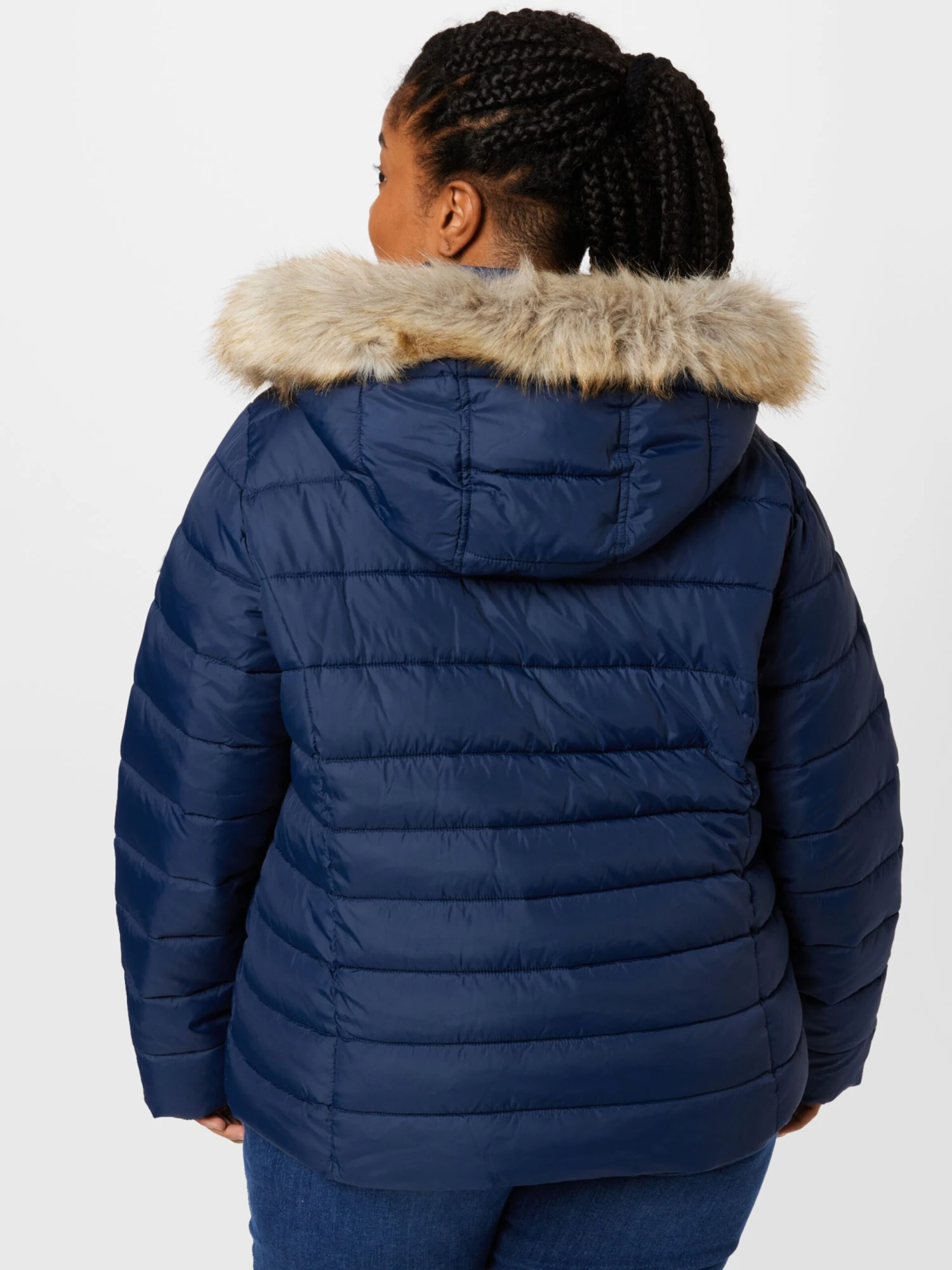 Tommy Jeans Curve Winterjassen Winterjas Dames Navy 6 Tommy Jeans Curve Winterjassen Winterjas Dames Navy - Afbeelding 4