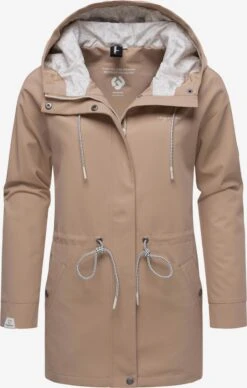 Ragwear Regenjassen Functionele Jas Urbanna Remake Dames Lichtbruin -Winterkledingwinkel Voor Dames 15461971768025bf4ea5632e79f14cb6