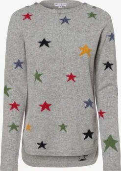 Marie Lund Fijngebreide Truien Trui Dames Grijs