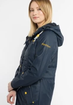 Schmuddelwedda Regenmantels Functionele Mantel Dames Nachtblauw -Winterkledingwinkel Voor Dames 157bb3d8283e7fb246c3bf88f46751c1