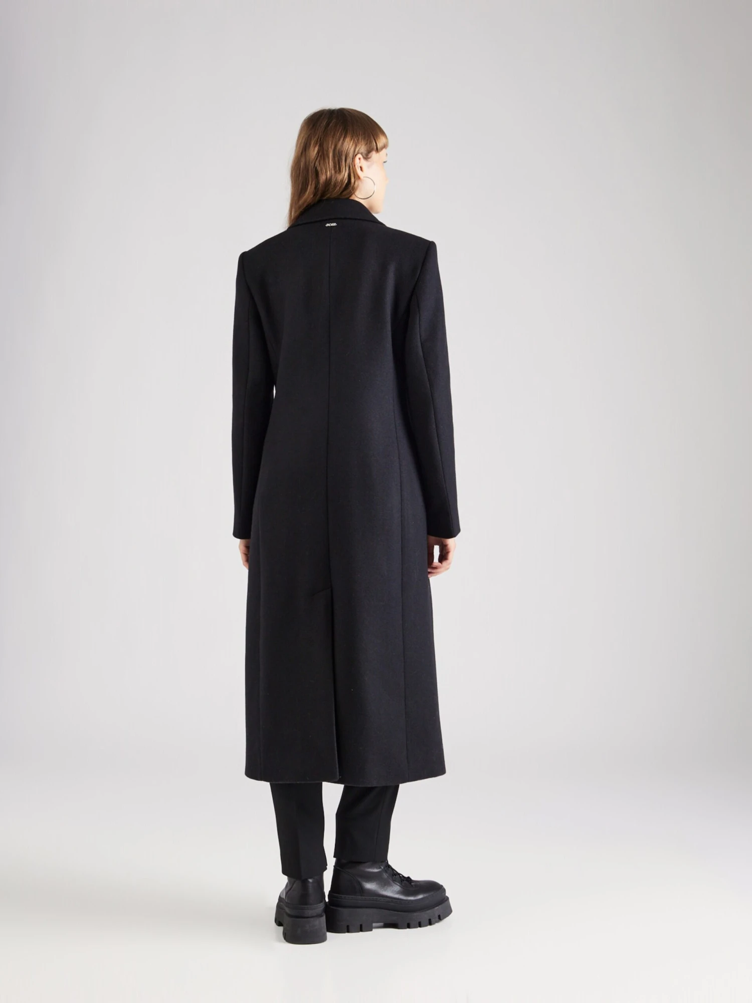 Wollen Mantels Tussenmantel Clafa Dames Zwart 6 Wollen Mantels Tussenmantel Clafa Dames Zwart - Afbeelding 4