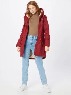 Ragwear Parkas Tussenparka ELBA Dames Rood -Winterkledingwinkel Voor Dames 19f6329b6a404492e2377edd040e7feb