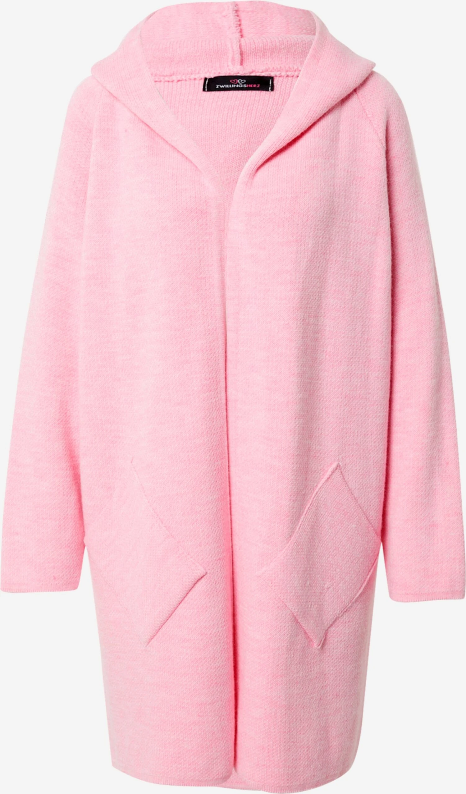 Lange Vesten Gebreide Mantel Annabell Dames Lichtroze 3 Lange Vesten Gebreide Mantel Annabell Dames Lichtroze