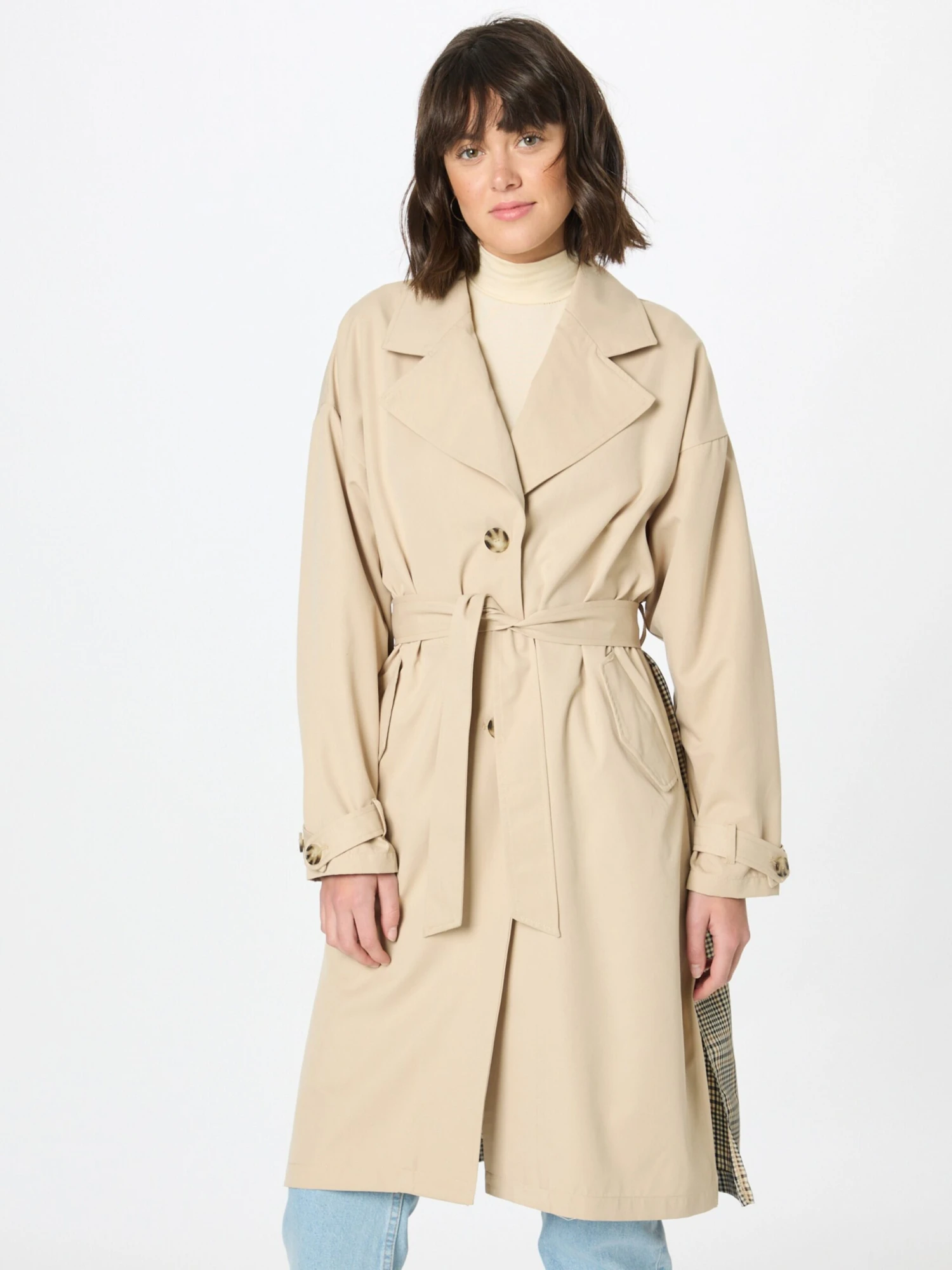 ONLY Trenchcoats Tussenmantel HEATHER Dames Beige 5 ONLY Trenchcoats Tussenmantel HEATHER Dames Beige - Afbeelding 3