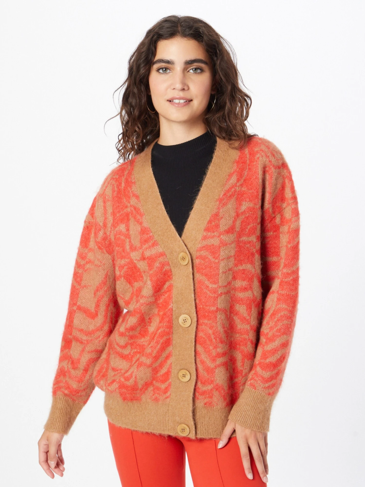 Hugo Vesten Gebreid Vest Sameedia Dames Lichtbruin 5 Hugo Vesten Gebreid Vest Sameedia Dames Lichtbruin - Afbeelding 3