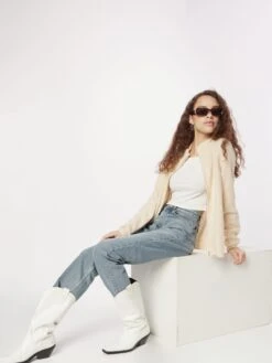 B.young Vesten Gebreid Vest MARTINE Dames Beige -Winterkledingwinkel Voor Dames 1cb39487dc2abac4c51f021101a08cc7