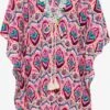 IZIA Ponchos & Kimonos Kimono Dames Poederroze / Lichtroze -Winterkledingwinkel Voor Dames 1da00a8a2892fa92f5ee61a4fe24c63c