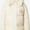 Calvin Klein Jeans Gewatteerde Jassen Winterjas Dames Lichtbeige