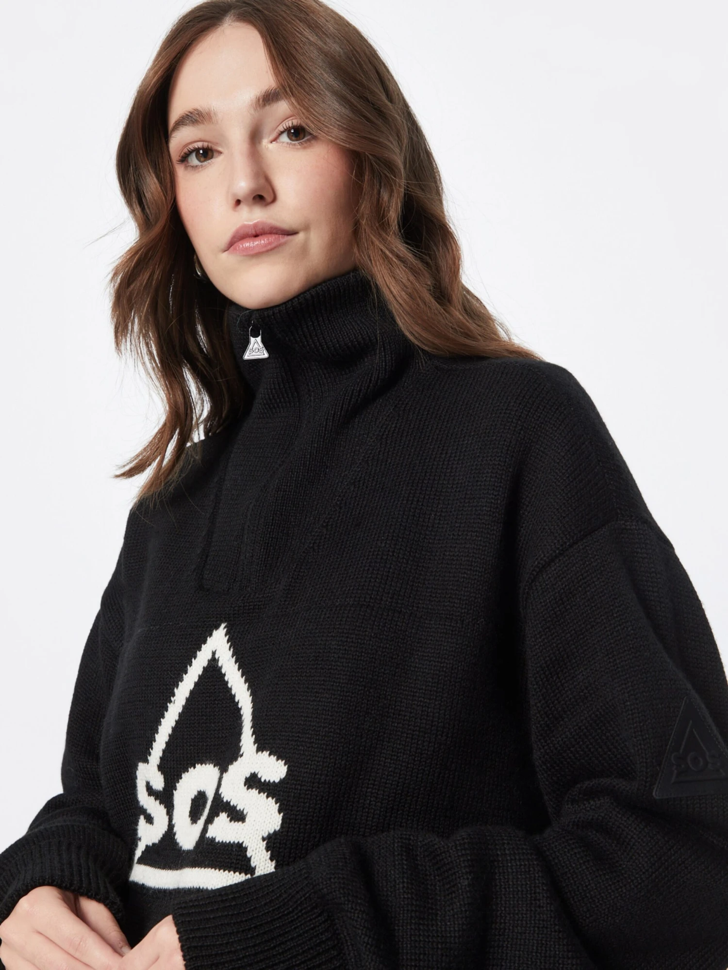 SOS Coltruien Trui Tignes Dames Zwart 4 SOS Coltruien Trui Tignes Dames Zwart - Afbeelding 2