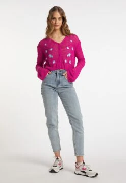 MyMO Vesten Gebreid Vest Dames Pink -Winterkledingwinkel Voor Dames 20d4a7a42a2a8d904c86e8192ff0d704