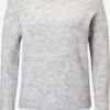 ICHI Fijngebreide Truien Trui Dames Grijs Gemêleerd -Winterkledingwinkel Voor Dames 21a1a4e4582c71a26f2a2bc44b2fc622