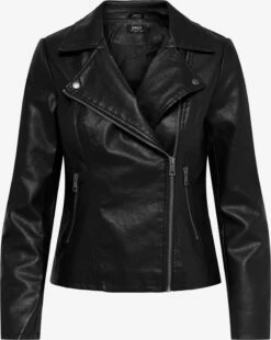 ONLY Leren Jassen Tussenjas ONLMELISA Dames Zwart