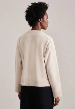 Seidensticker Basic Truien Trui Dames Ecru -Winterkledingwinkel Voor Dames 247290266e8d54ae8f82a4acd529d079