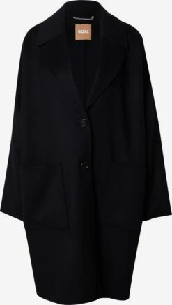 Wollen Mantels Tussenmantel Cattina Dames Zwart