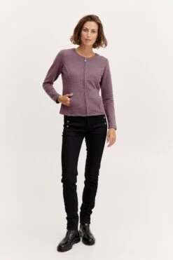 Fransa Vesten Gebreid Vest Dames Pastellila -Winterkledingwinkel Voor Dames 26a5257886552b6ce75728bfdff91a60