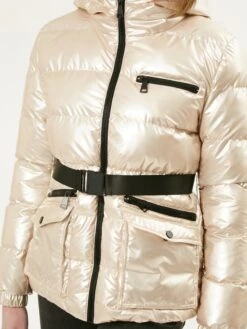 Gewatteerde Jassen Winterjas Dames Goud -Winterkledingwinkel Voor Dames 2722a52924b6eb24a8e3e079e679b002