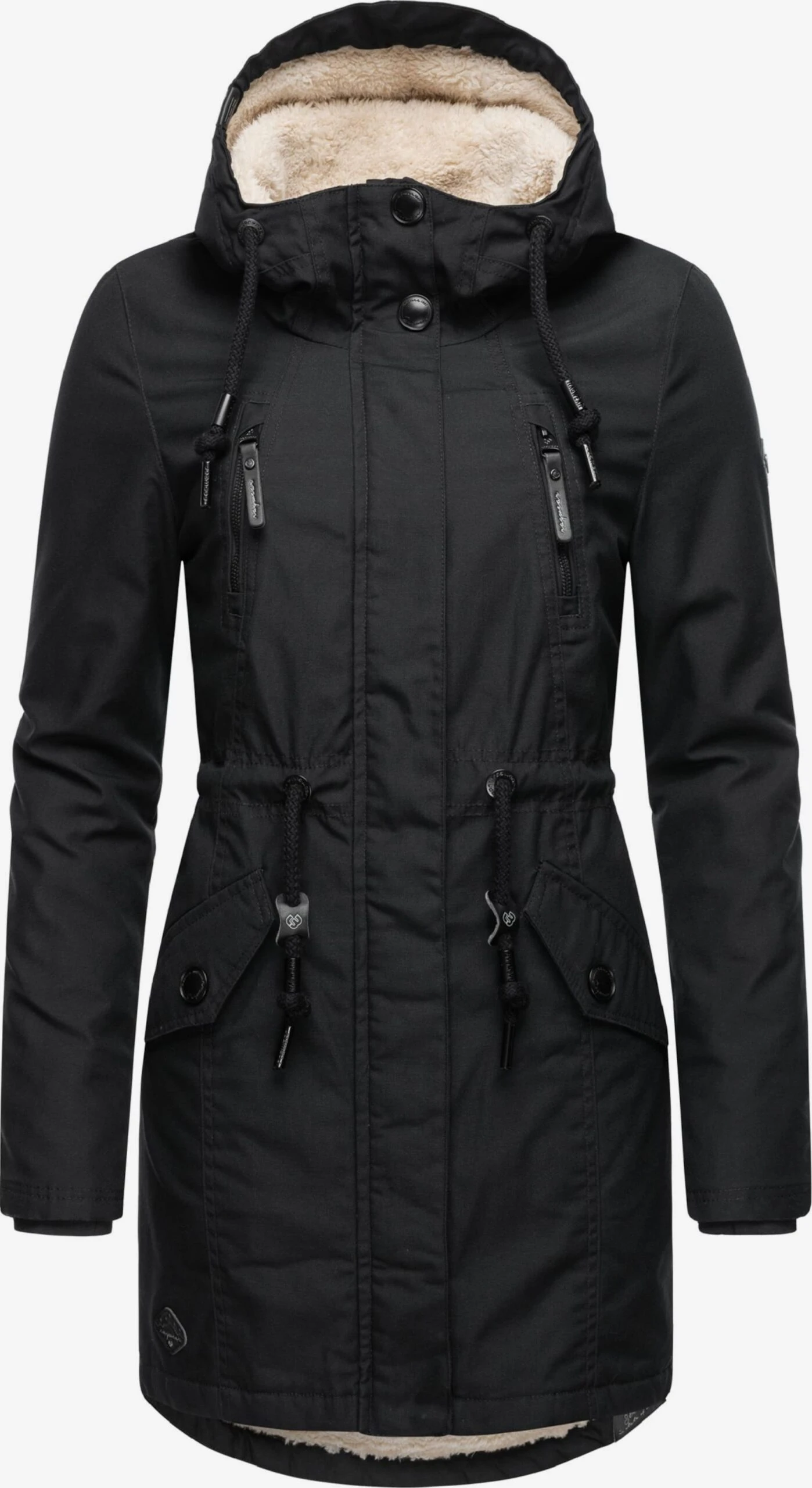 Ragwear Parkas Winterparka Elsie Dames Zwart 6 Ragwear Parkas Winterparka Elsie Dames Zwart - Afbeelding 4