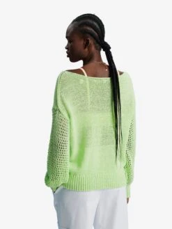 ESPRIT Fijngebreide Truien Trui Dames Lichtgroen -Winterkledingwinkel Voor Dames 2abad0066590942b0a976787fb286f91