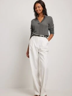 NA-KD Basic Truien Trui Dames Donkergrijs -Winterkledingwinkel Voor Dames 2ef459a3484a54d1f67ff38cb2246d2a