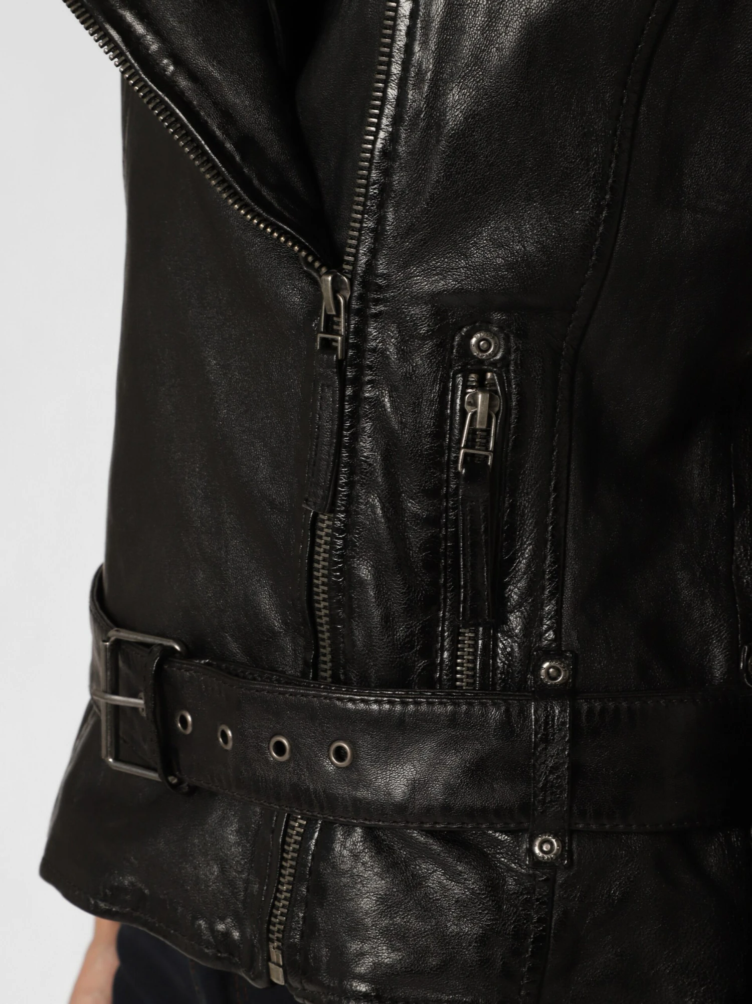 GIPSY Leren Jassen Tussenjas Legra Dames Zwart 5 GIPSY Leren Jassen Tussenjas Legra Dames Zwart - Afbeelding 3