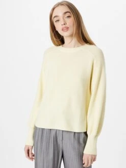 Esmé Studios Basic Truien Trui Norma Dames Beige -Winterkledingwinkel Voor Dames 31a9df93e73fb2b89212c728d04280e1