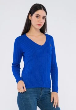 Basic Truien Trui MANON Dames Blauw -Winterkledingwinkel Voor Dames 326e26b037a6c809b4f57b725502e35e
