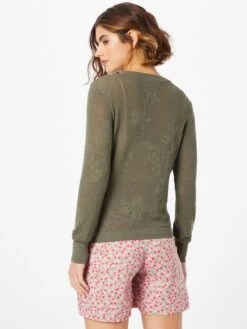 ONLY Basic Truien Trui FILUCCA Dames Kaki -Winterkledingwinkel Voor Dames 32a01d35913c89f698911de93180765b