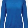 ONLY Basic Truien Trui Dames Blauw -Winterkledingwinkel Voor Dames 340cccbb369bec2ad440fc2dfb36270e