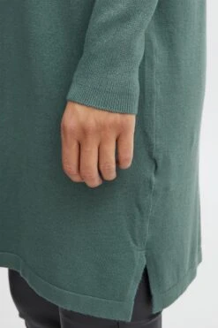 Fransa Lange Truien Trui BLUME Dames Donkergroen -Winterkledingwinkel Voor Dames 366e2ac2e1f8bb172a208e52257a80fa