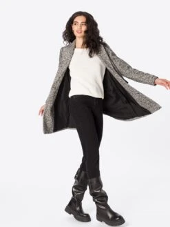 ONLY Korte Mantels Tussenmantel SELENA Dames Grijs -Winterkledingwinkel Voor Dames 36d915a1a51af410e3e2dccc4bf19e4b