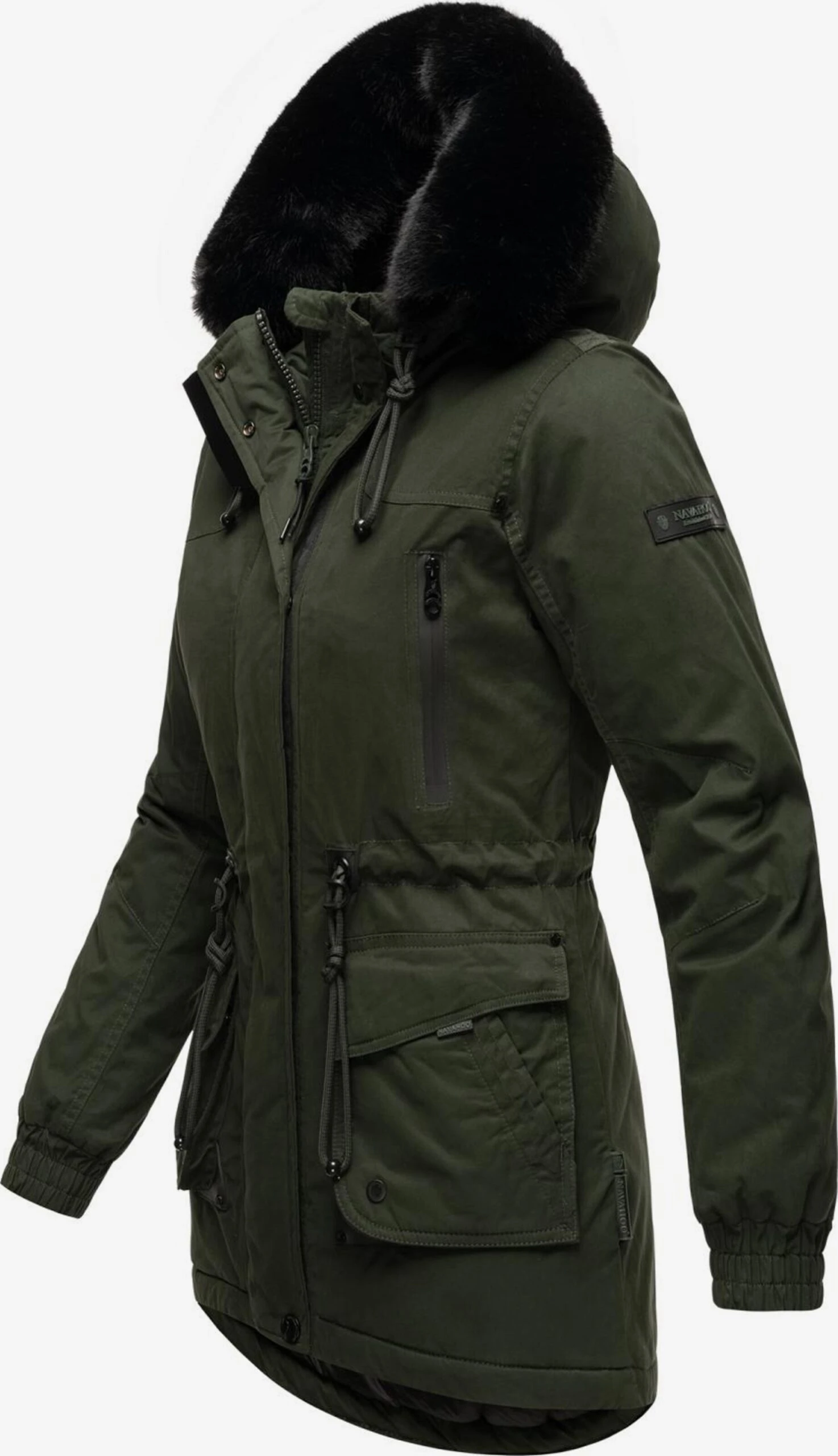 Navahoo Parkas Winterparka Dames Olijfgroen 4 Navahoo Parkas Winterparka Dames Olijfgroen - Afbeelding 2
