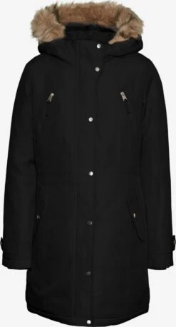 Vero Moda Parkas Winterparka Track Dames Zwart