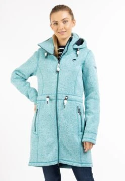 Schmuddelwedda Lange Vesten Gebreide Mantel Dames Blauw -Winterkledingwinkel Voor Dames 39163a1a4b247d7f6fdab8be8f6d180f