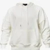 Hoodies Trui Mit Tasche Dames Wit