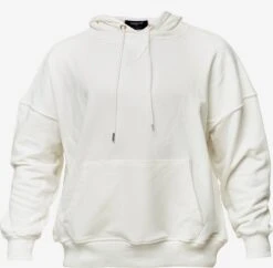 Hoodies Trui Mit Tasche Dames Wit