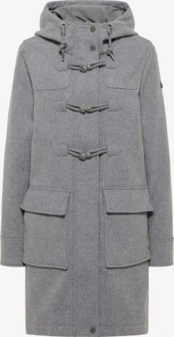 DreiMaster Vintage Duffelcoats Tussenmantel Dames Grijs Gemêleerd